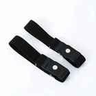 2 Pack No Buckle Elastic Belt Invisible Loop Belt For Jeans Pants