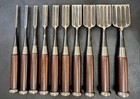 Japanese Bench Chisel Set 10 Pcs Hand-forged Steel Black Friday Offer