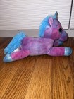 Nwot Blue Pink Purple Blue Horned Unicorn Plush Stuffed Animal 10 Inches Long 
