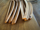 Vintage Wood Hangers Shirt Coat Pants Sweaters Lot Of 6 - Rare