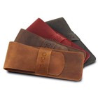 Londo Genuine Leather Pen And Pencil Case With Tuck In Flap  Stationery Bag
