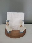 Goose Kitchen Napkin Holder Wood Country Chic Farmhouse Plate Cottagecore Ducks