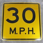 30 Mph Speed Limit Authentic Street Road State Highway Sign Reflective 24  X 24 