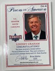 Senator Lindsey Graham   d 3 10 2020 Decision Stamp  24k Gold Quarter Relic Card