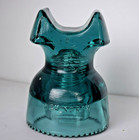 Dark  Aqua Cd 254 Hemingray No  3 Cable Glass Insulator  020 