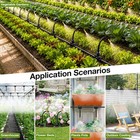 Drip Irrigation System 100ft 1 4  Garden Sprinkler Kit Copper Nozzles System