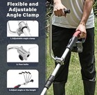 Ergonomic String Trimmer Grip  Weed Eater Handle Extension With Bracket Clamp
