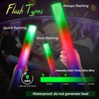 53 Pcs Foam Glow Sticks  Glow Sticks Bulk Party Pack  Led Light Up Foam Stick   