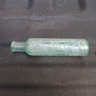 Antique Mrs Winslow s Soothing Syrup Aqua Glass Baby Morphine Medicine Bottle