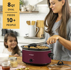 Crock-pot Manual 8-quart Slow Cooker  Rhubarb