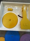Mattel Fisher Price Music Box Record Player 4 Toy Records 2014 Tested Works
