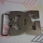 Dc Shoes Silver Metal Logo Belt Buckle Clamp Closure Fits 1 5in Belt Men