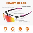 Sports Cycling Sunglasses For Men  Lightweight Uv Protection Polarized Sun Gl   