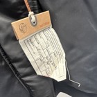 N-2 Black Hooded Bomber Jacket Zipper Short Winter Casual Size L