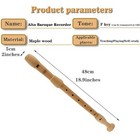 Recorder Instrument beginner Adult Germanbaroque Alto Recorder  8-hole Wooden Pr