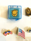 Lot Of 33 Vintage Pins Foe Eagles  Americana  Scouts  Service Yrs  Lapel Hat Tie
