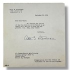1956 Adlai Stevenson Type And Hand-signed Presidential Campaign Thank You Letter