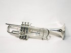 Getzen Eterna 700 Silver Plated Bb Trumpet With Case   3 Mouthpieces Tested Exc
