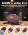 Fitense Football Display Case Acrylic Clear  Football Stand Holde