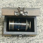Telescope Antique  Nautical Brass Maritime Scope With Wooden Box  Vintage
