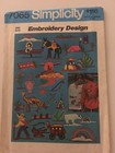 1975 Simplicity 7065 Crafts Vtg  Pattern Yellow Wax Transfer Scenic Embroidery