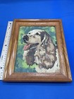 Vintage Mcm Cocker Spaniel Paint By Numbers Framed Painting 8x10