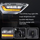 For 2021 2022 2023 Ford F-150 Led Fog Lights Drl W amber Turn Signal Lamp 21-23