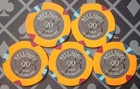 Bellagio Casino Hotel  Las Vegas   5   20 Poker Gaming Chips  Paulson House Mold