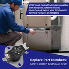 626458r L190f Limit Control Switch For Nordyne Furnace Heater 2 Pole 64tx11