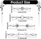 4 Pcs Vintage Dress Clips Back Cinch  Metal Waist Cincher Clip Silver Sweater Sh