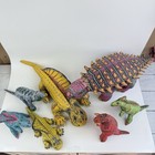 Lot Of 7 Vintage 1992 Applause Determined Productions Dinosaurs Plush Toys