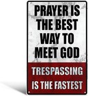 Private Property No Trespassing Sign Metal Vintage Wall Decor Home Yard