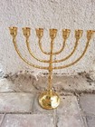 Brass Menorah 7 Israel Authentic 12    30cm Copper  Menora Branch Candle Holder