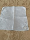 Vintage Hankies Lot Of 12 Whites ecru Handmade  Border Lace Weddings Tea Showers