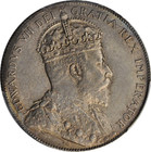 1909 New Foundland Edward Vii Silver 50 Cents London Mint Km-11 Pcgs Ms-62