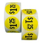  1 25 Retail Store Point Of Sale Labels 1 5  Yellow Adhesive Stickers 1000