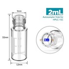 2ml Autosampler Vial hplc gc Vial9-425 Lab Amber clear Sample Vial Writing Patch