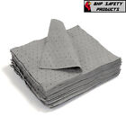 Gray Bonded Absorbent Pads Universal Oil Grease  100 Per Case 