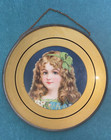 Antique Chimney Flue Cover - Pretty Young Girl