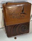 Bible Book Cover Holds Book 10   x7  On Wings Like Eagles Isaiah 40 31 Zipper
