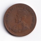 Canada 1923 1c One Small Cent Copper Coin King George V F