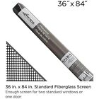 Standard 36 x 84  Charcoal Fiberglass All-in-one Window   Door Screen Repair Kit