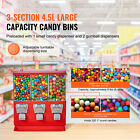 Gumball Machine With Stand Vending Coin Bank Vintage Candy Dispenser Red