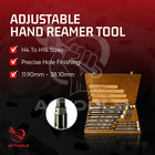 Adjustable Hand Reamer Set  11 Pcs  H4 To H14  15 32 - 1-1 2    Actools