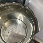 Vintage 1930   s Queens Art Pewter Flower Serving Ladle sauce Pot Wooden Handle