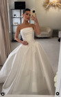 Sleeveless Wedding Dresses A Line Satin Elegant White Ivory Beach Bridal Gowns