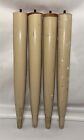 Vintage Mid Century Modern Tapered Wood Table Legs Set Of 4 Painted Peg Legs