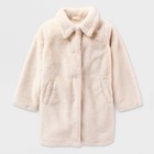 Girls  Faux Fur Overcoat - Cat   Jack
