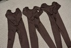 Tan And Brown Long Sleeve Full-body Unitards Dancewear - Lot Of Four Adult