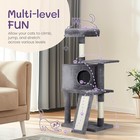 47  Cat Tree Tower Condo Furniture Cats Scratching Post Pet Kitty Play House Us